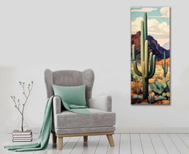 Wallity Lienzo Decorativo PC356 Multicolor 30 x 80 cm